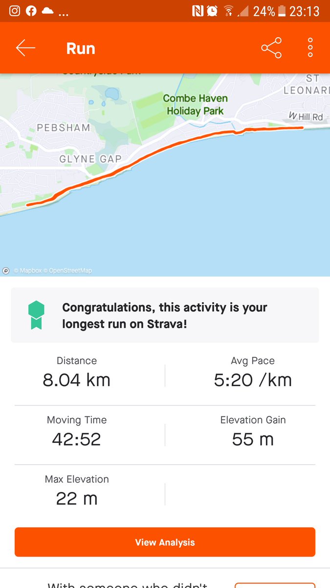 FightingFitJess's tweet photo. Normally go 5k.
Met with a friend and we went 8k today!
Further And quicker 🔥
Mind over matter... And the seafront is flat !
#runninguk #8krun #runpb https://t.co/YlACbKxS2r