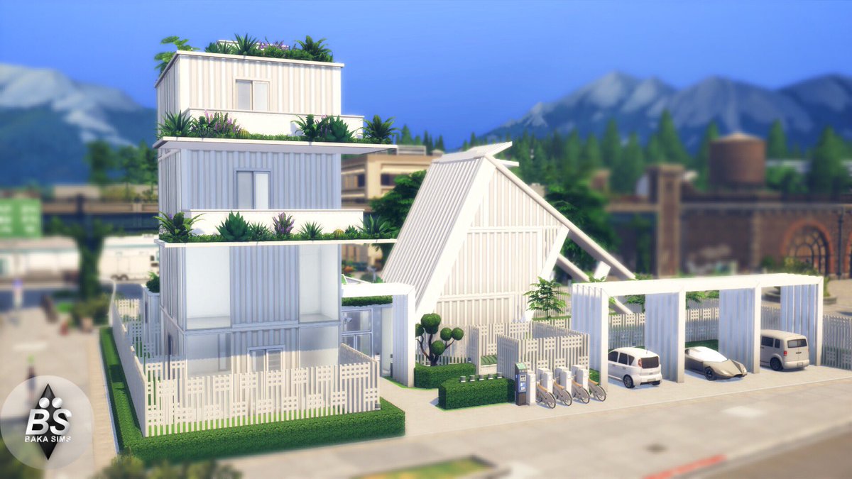 BaakaSims's tweet photo. • MODERN WHITE CONTAINER RESIDENCE •

Here is a WIP of my last Build In EverGreen Harbor !
Hope you’ll like it thought !

________

#ShowUsYourBuilds #sims4 #TheSims4 #containerhouse https://t.co/3s0A6Loq2s