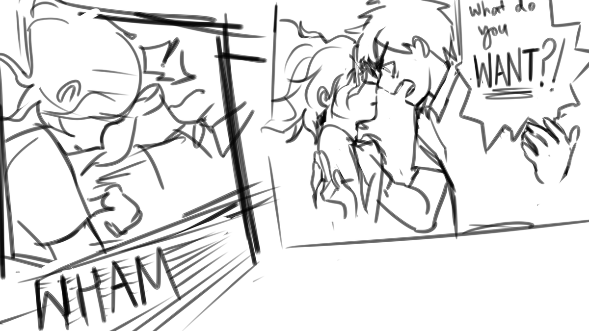 komaeda had a plan but waahhhh cute boy is too close (2/3) 