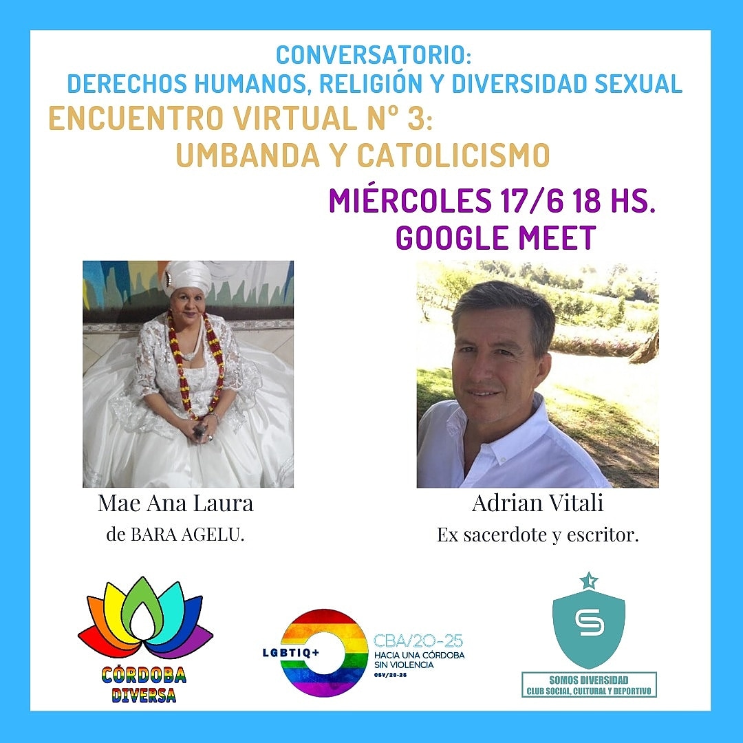 CbaDiversa's tweet photo. Desde *Córdoba Diversa*, venimos con una nueva propuesta.
En este caso, un ciclo de *conferencias*, donde distintos expositores nos van a ir enseñando las visiones que tiene cada religión con respecto a la diversidad sexual. https://t.co/T0gDgzXpGO