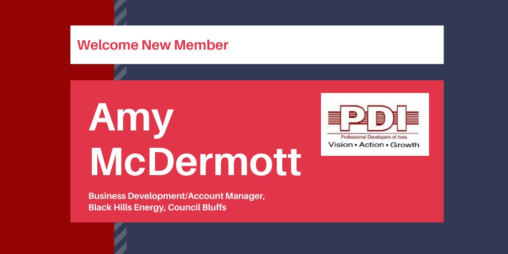 Welcome new member Amy McDermott - Business Development/Account Manager, Black Hills Energy, Council Bluffs.
#EconomicDevelopment