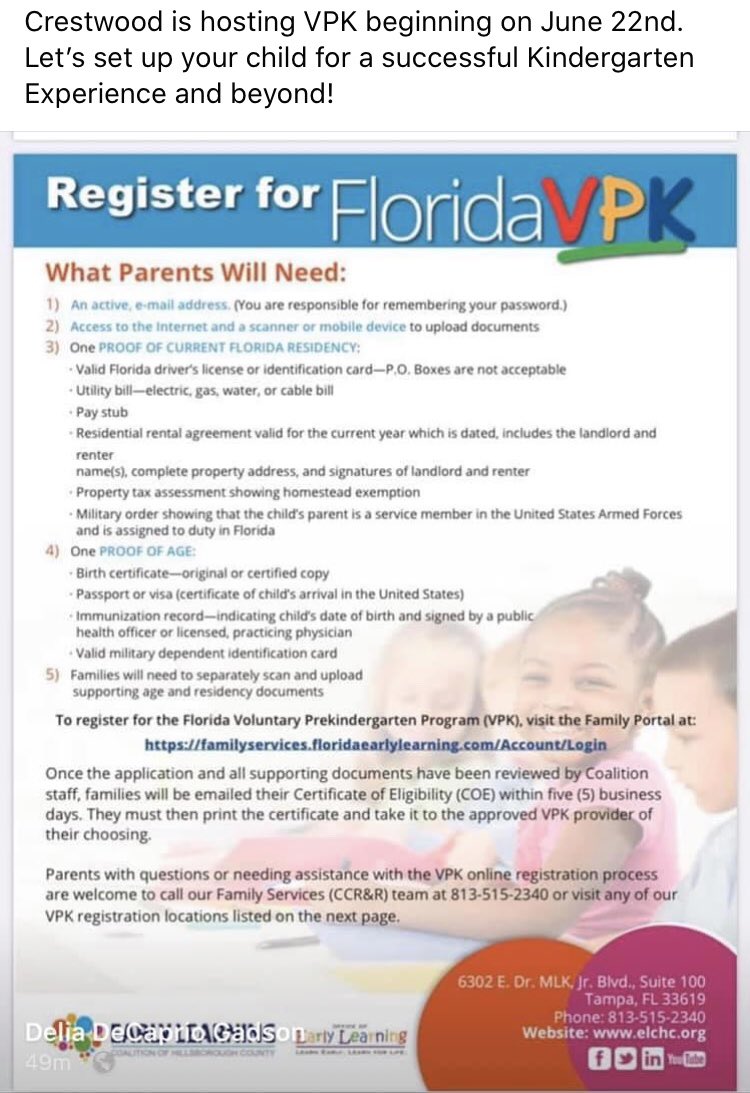 Woodbridgeelem Looking For Summer Vpk Hcpscrestwood1 Is Ready For You Woodbridgeelem Looking For Summer Vpk Hcpscrestwood1 Is Ready For You