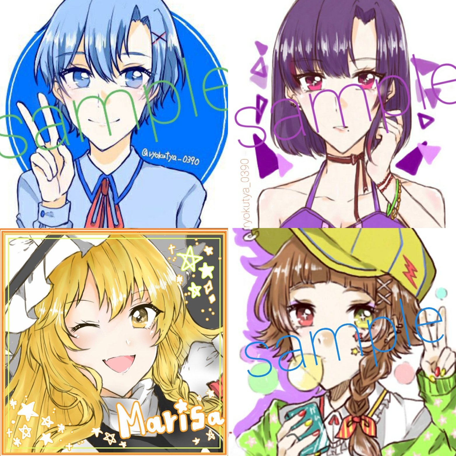 かしおれ ご依頼お待ちしております 土日限定で2日のうちに納品できます 依頼者様とのやり取りにも異なります アクキー用ミニキャラ 夢絵 アイコン等受け付けております アイコン依頼 有償依頼 イラスト依頼 夢絵依頼 アイコン制作