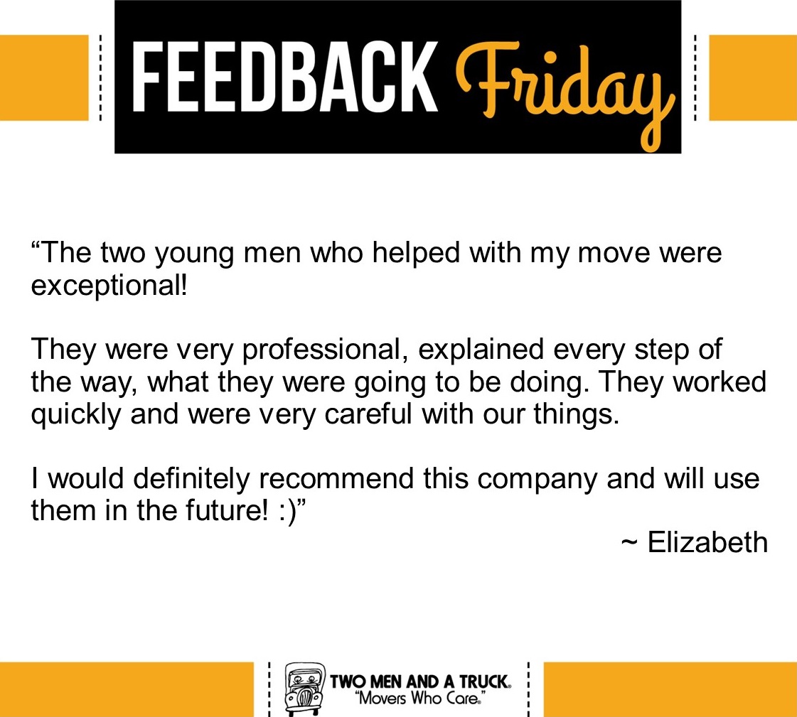 TwoMenPC's tweet image. Thank you for the wonderful review, Elizabeth! We're happy to have helped.
#FeedbackFriday