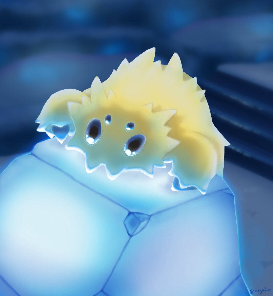 Joltik on a glowing rock in Chargestone Cave