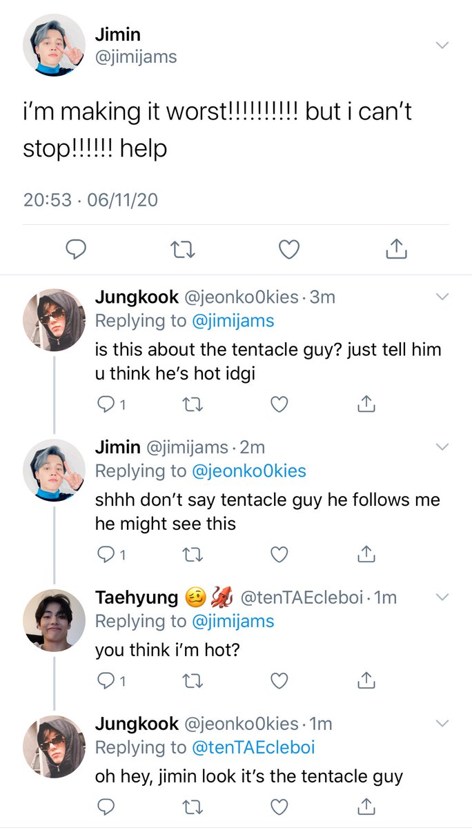[vmin au] 8- they’re bad at subtweeting but that’s ok