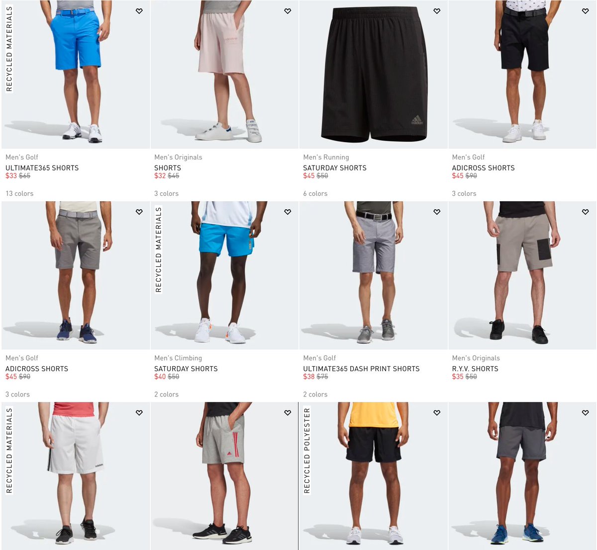 SOLELINKS on Twitter "Ad adidas Shorts on sale as low as 14.70 + FREE shipping => https//t