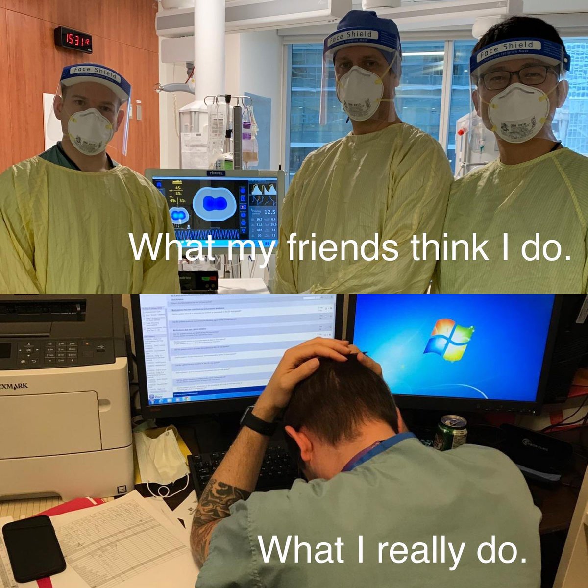 respresource's tweet photo. Today was my last day. I will miss the top image but not so much the bottom image 😁. I will deeply miss my friends and colleagues. https://t.co/zYVCB3lhO6