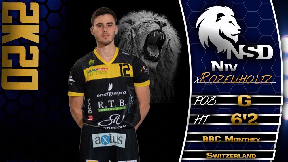 Lion_MBB's tweet photo. Excited to add Niv Rozenholtz from BBC Monthey in Switzerland to the Lion Family! @Therozeniv

#BestInClass #TimeToHunt #3G #LT https://t.co/y02OykZPjN