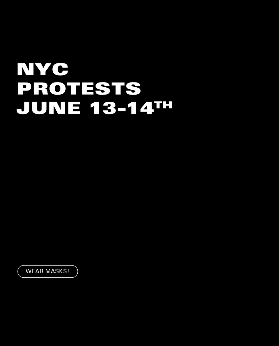 danielletorres_'s tweet photo. Here's a run down of protests going on this weekend in NYC! If anyone has info on gatherings in The Bronx, I'll update the pics!

#NYCprotests #brooklynprotests #queensprotests #bronxprotests #manhattanprotests https://t.co/zNhaojkTmv