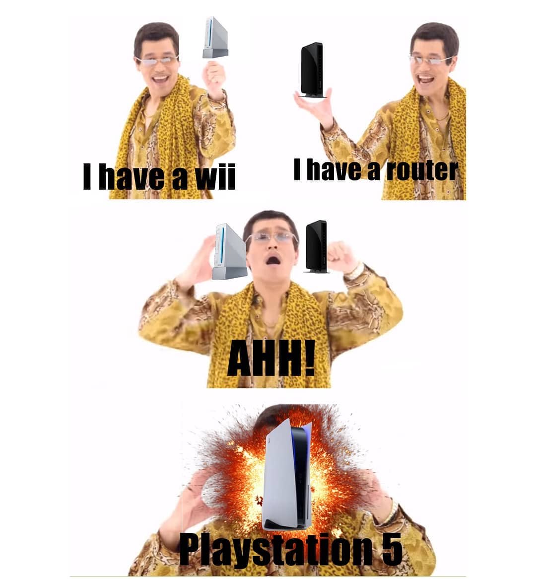 y2j40's tweet photo. I bet this is what Sony's idea was when it came to the PS5's console design #PS5 #PS5meme #PS5memes #ps5design #Memes #PlayStation5 https://t.co/Q3oZEB8ArL