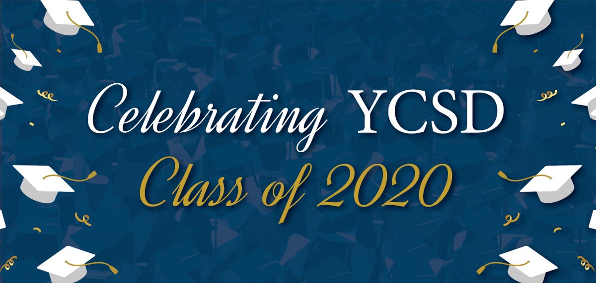 Congrats to all YCSD graduates and a big S/O to our teachers and staff members for another year and job well done! #YCSDClassof2020 🎓🙌