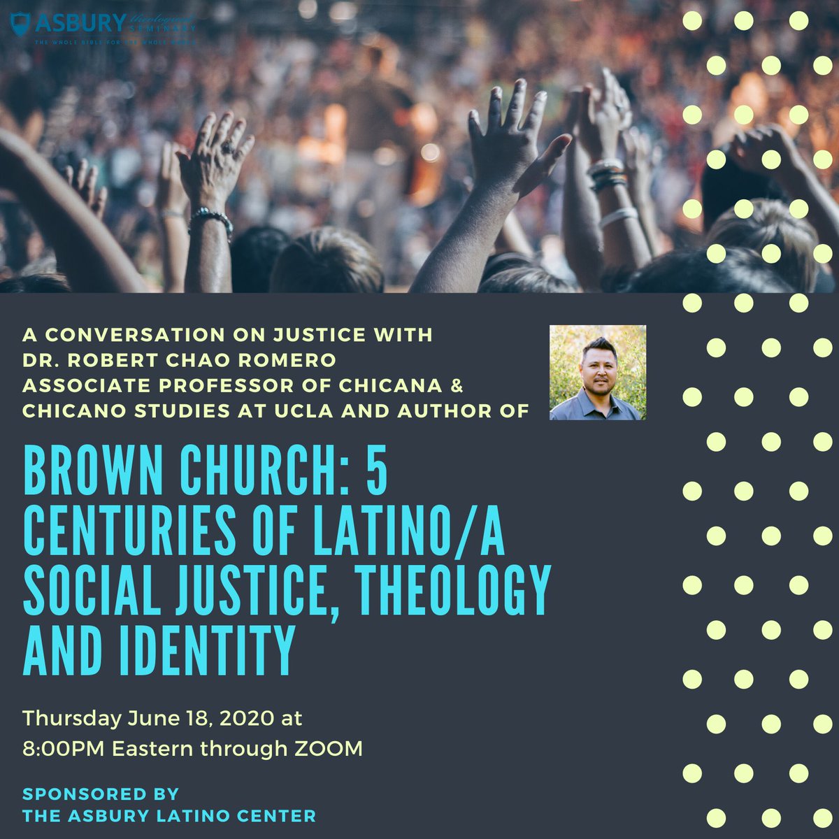 ProfeChaoRomero's tweet photo. Looking forward to this conversation. If you’re interested, please send me a message with your email address. #BrownChurch https://t.co/U72QT9kTio