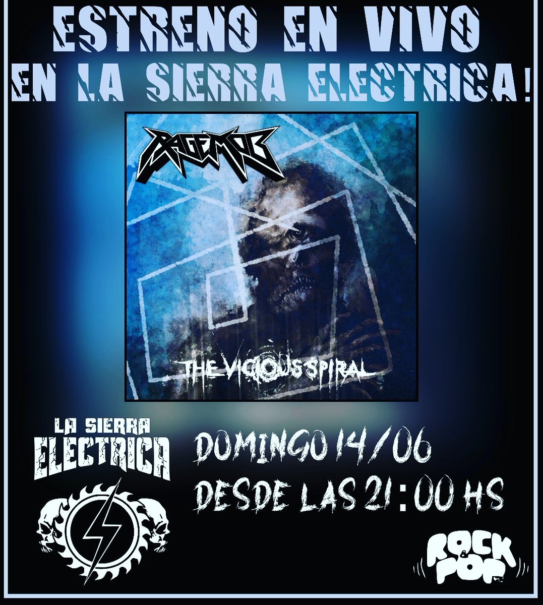 Ed. Domingo 14/junio ESTRENO RADIAL de lo nuevo de <a href="/RageMobPY/">Rage Mob</a> "Unforeseen Disaster" a ser incluido en el EP The Vicious Spiral por la <a href="/rockandpoppy/">Rock&Pop Paraguay</a> Powered by <a href="/ASTERISCOBIRRA/">*BIRRA *24772</a> y Hobgoblin Paraguay #Desde1999 #HayMetalParaTodos #20Años #RevolucionRockandPop