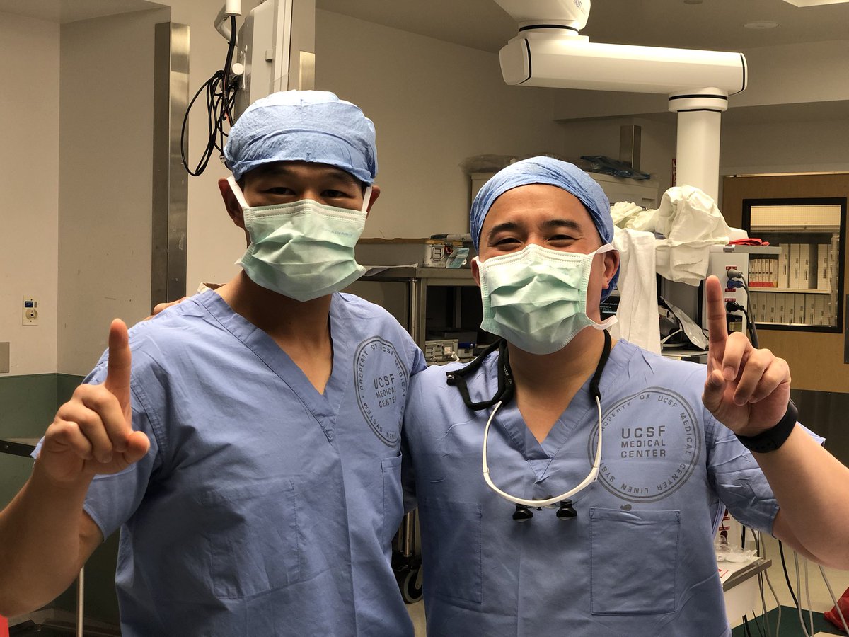 andrewchanMD's tweet photo. It feels like just yesterday I was a visiting sub-intern and Darryl was an intern, how the time flies! Honored to scrub with Darryl Lau on his final cases as a @NeurosurgUCSF #neurosurgery #resident - Look out Philidelphia and New York City 💪🏻💪🏻 #spinetime https://t.co/AYLiEsRkES