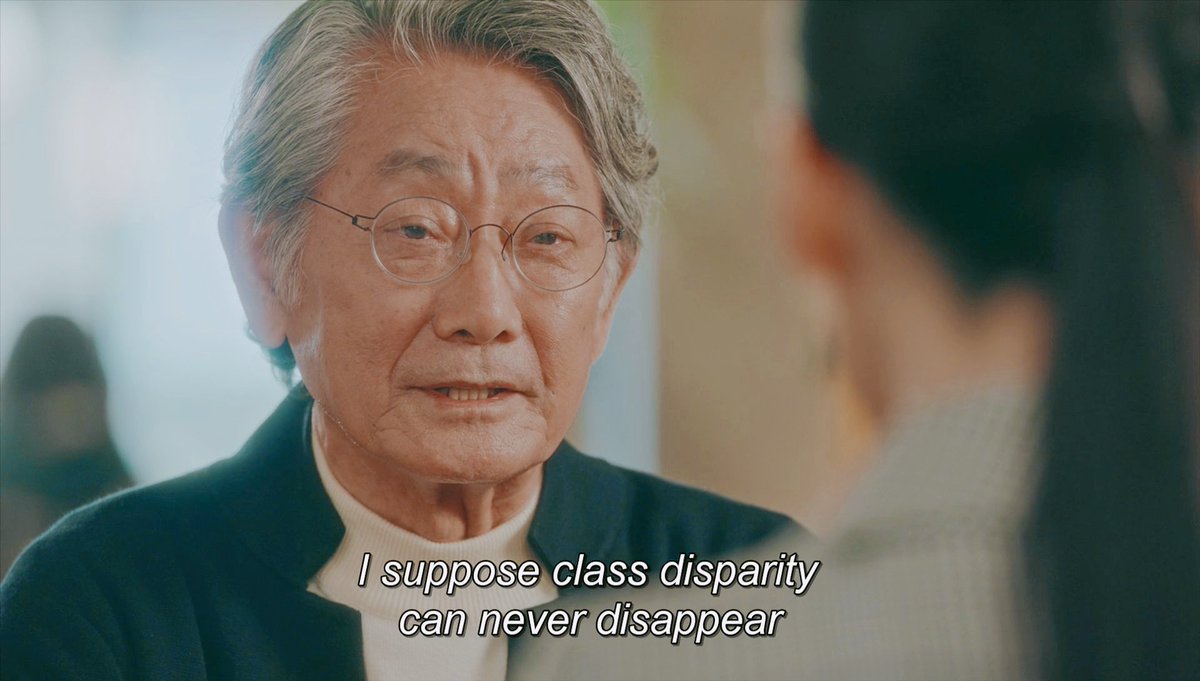 On a political level, we don't know what GSR has concretely done...What Prince Buyeong said there is partly true but GSR has the POWER to change that as PM, so people from modest background like her could get a chance to thrive. But once again, Kim Eun Sook didn't explore that.