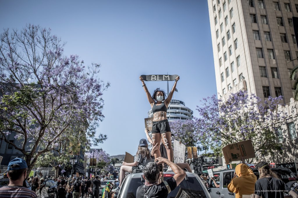 Jillaugusto's tweet photo. Keep your foot on the gas! 👊🏽 #BlackLivesMatter #SayHisName #NoJusticeNoPeace #BLM #Jillaugustophotography #LosAngelesProtest #losangeles #hollywoodprotest #hollywood https://t.co/bbGR2u4HeG