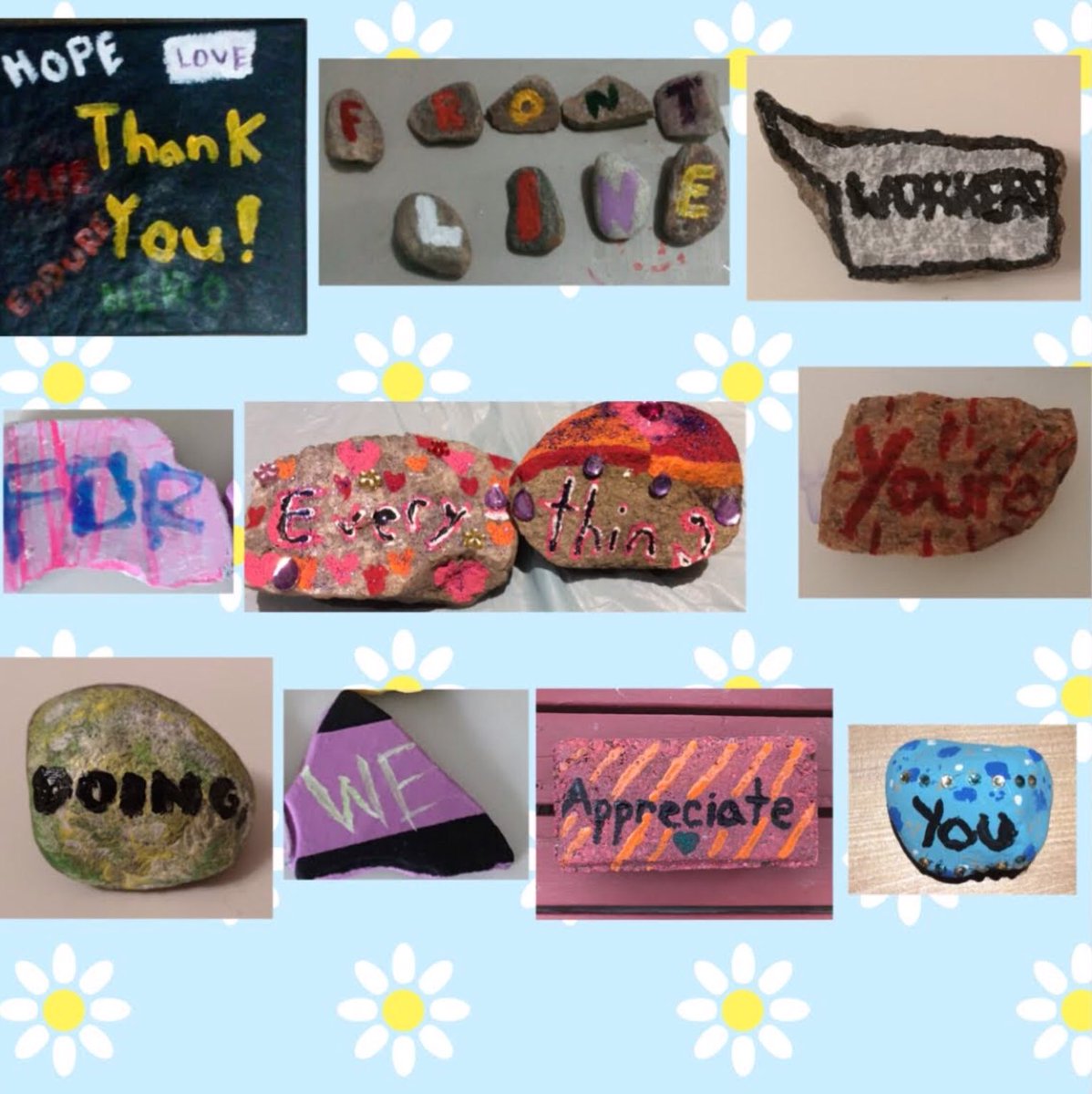 EmmaAshleigh1's tweet photo. MSWC (middle school world changers) wanted to thank frontline workers! https://t.co/tkm95bgMyg