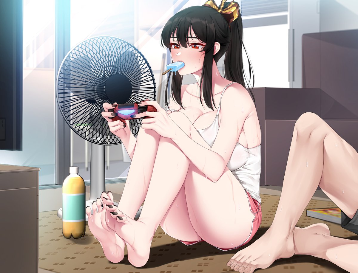 _akchu's tweet photo. 暑い～ ♨ https://t.co/9Q2plwXOJZ