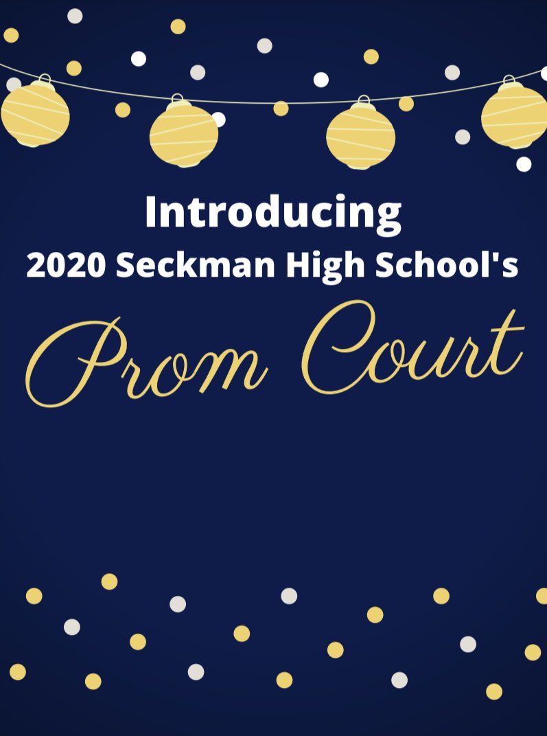 seckman2020's tweet photo. We will start posting pictures of our Prom Court Nominees these next few days! https://t.co/eehUpRzvBl