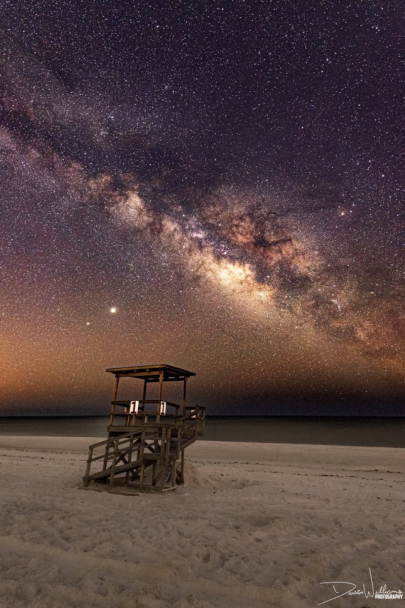 DWPhotographed's tweet photo. The AMAZING Milky Way over Pensacola Beach, FL on this June, summer night! 

The most vibrant sky I’ve ever seen from Pensacola Beach. Still in awe. https://t.co/AIuz8dUjoZ