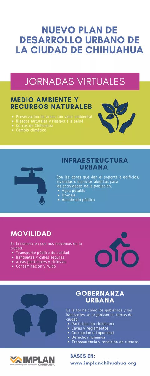 IMPLANChih's tweet photo. ¿Quieres participar en nuestra consulta virtual pero no sabes en qué tema?

📌Te dejamos algunos datos para que elijas la mesa de tu interés, puedes participar en más de una. 

Bases en: https://t.co/q4WmkJz9kx https://t.co/KDTFzge5ZF