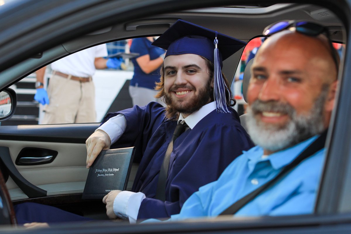 Congratulations, Hickory Ridge Class of 2020! 💙 🐮 <a href="/HickoryRidgeHS/">Hickory Ridge HS</a> #cabcograds20 <a href="/CLTMotorSpdwy/">Charlotte Motor Speedway</a> #raginridge