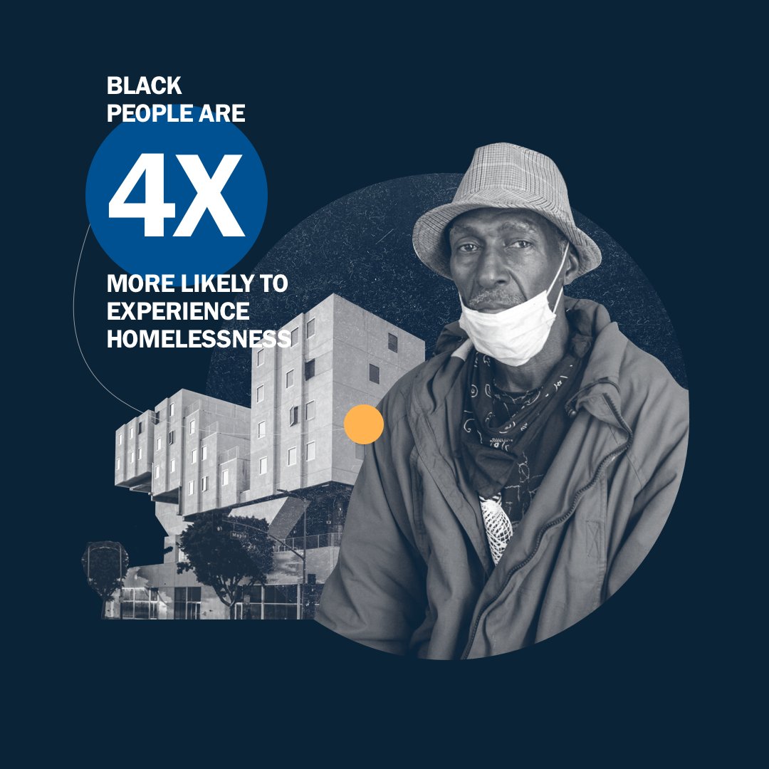 EveryoneIn_LA's tweet photo. A sobering fact from the 2020 Homeless Count:

In L.A. County, 8% of the overall population is Black, but 34% of people experiencing homelessness are Black.

This ☝️is what structural racism looks like.

(THREAD) https://t.co/NngN6u9vlb