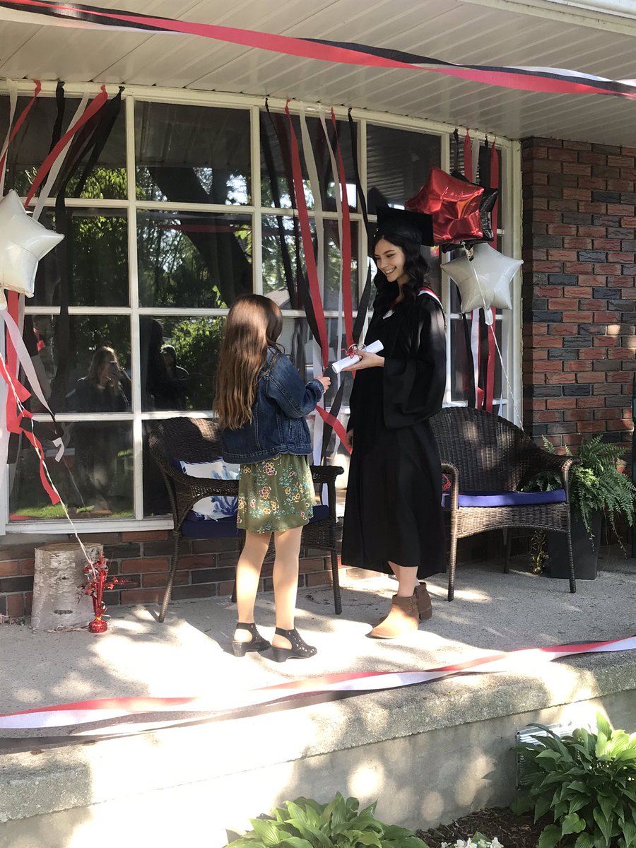 Thank you <a href="/LKDSB/">Lambton Kent DSB</a> <a href="/NCollegiate/">Northern Collegiate</a> for the drop off today!  Made our at home grad ceremony that much more special!