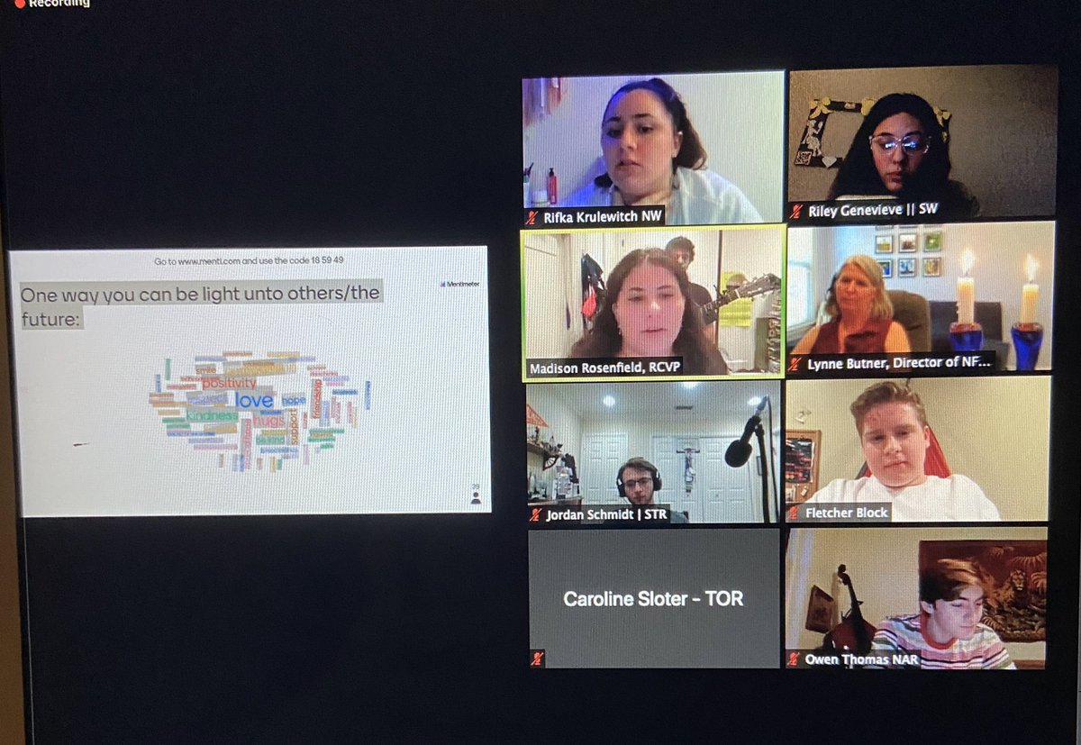 NFTYSWMVP's tweet image. I had so much fun at Virtual #NFTYMechina! General board mixers, Shabbat Services, and Shabbat Shira were all AWESOME!! Current and future leaders are welcome to attend different programs, register at nfty.org/mechina. Shabbat Shalom!! Hope to see you (virtually) soon!!💙