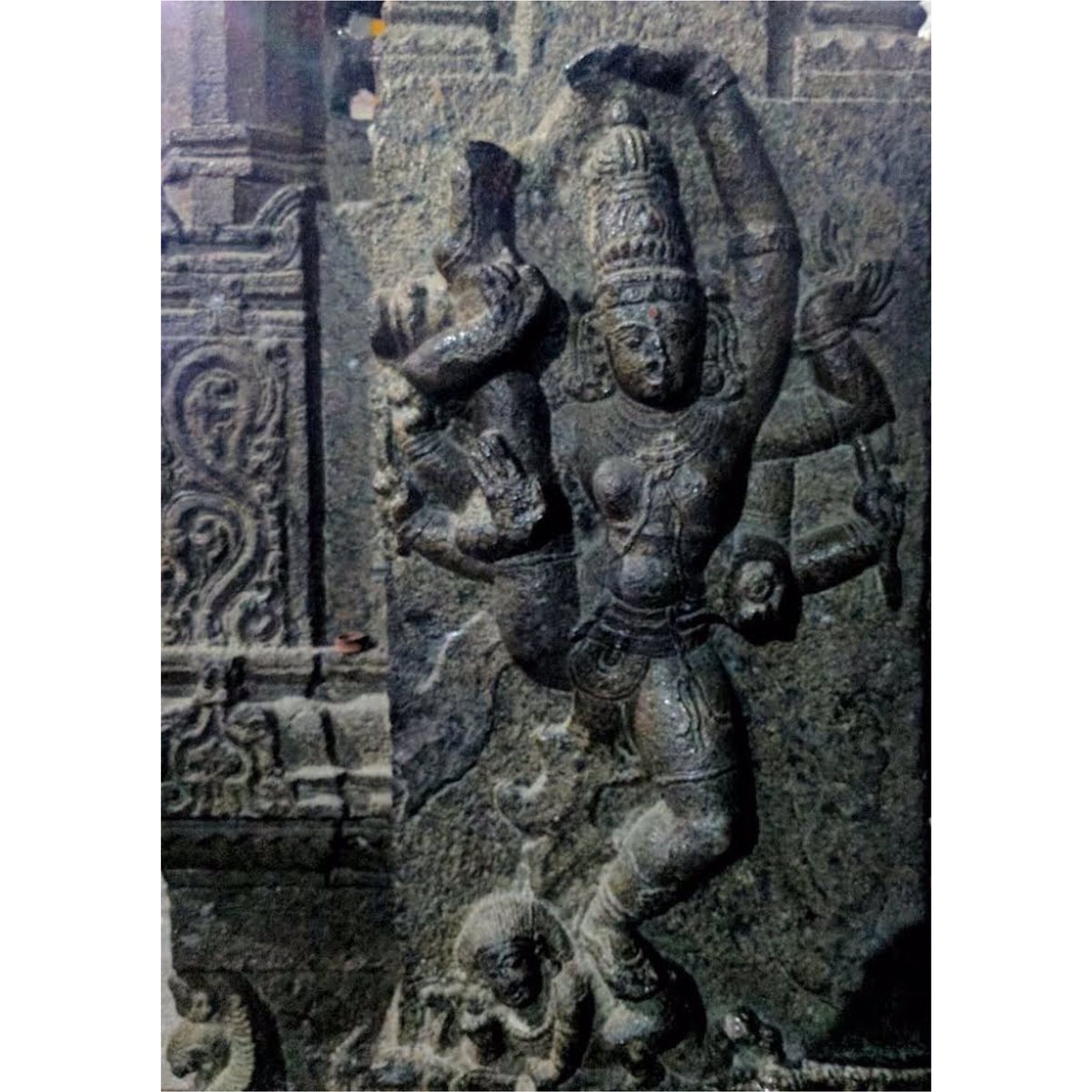 ऊ is for ऊर्ध्वतांडव मूर्ति or Urdhvatandava murtiThe Chidambaram Mahatmya, a 12th century CE text, tells the legend of how Shiva used this pose to become the presiding deity and Lord of Chidambaram or Tillai as it was known then.  #AksharArt  #ArtByTheLetter