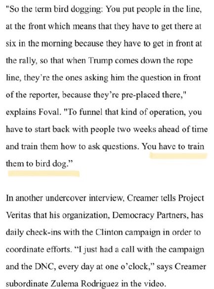 In 8-2019 this organization is handing out awards. One is for “birdogging the hell out of them” @JamesOKeefeIII  @Project_Veritas taught us what birdogging is. Wonder if this concept was taught in D.C during the Summit.
