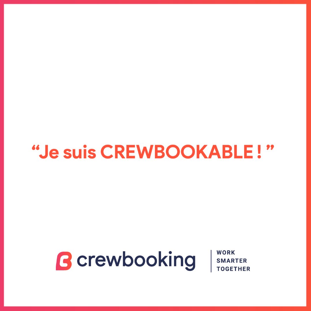 Crewbooking's tweet photo. 📅Synchronisez votre agenda Google avec votre compte Crewbooking. 
Seules vos disponibilités seront visibles. Personne ne peut voir le détail de votre agenda. Simplifions la vie des Bookers et des Crews ! 😎
 👉https://t.co/w1PrWf86LA https://t.co/tm8i0hmDWV