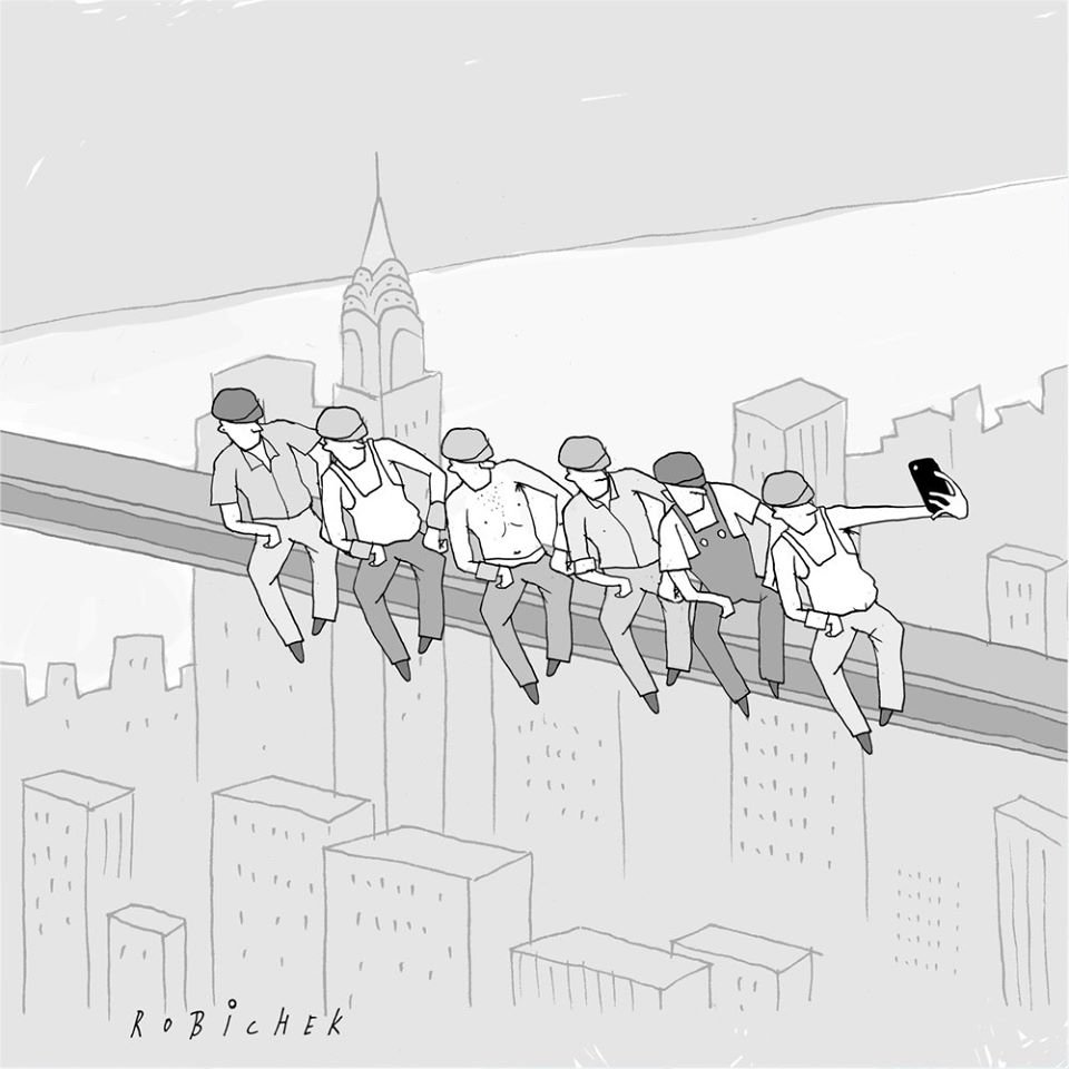 Modern take on an iconic photo.