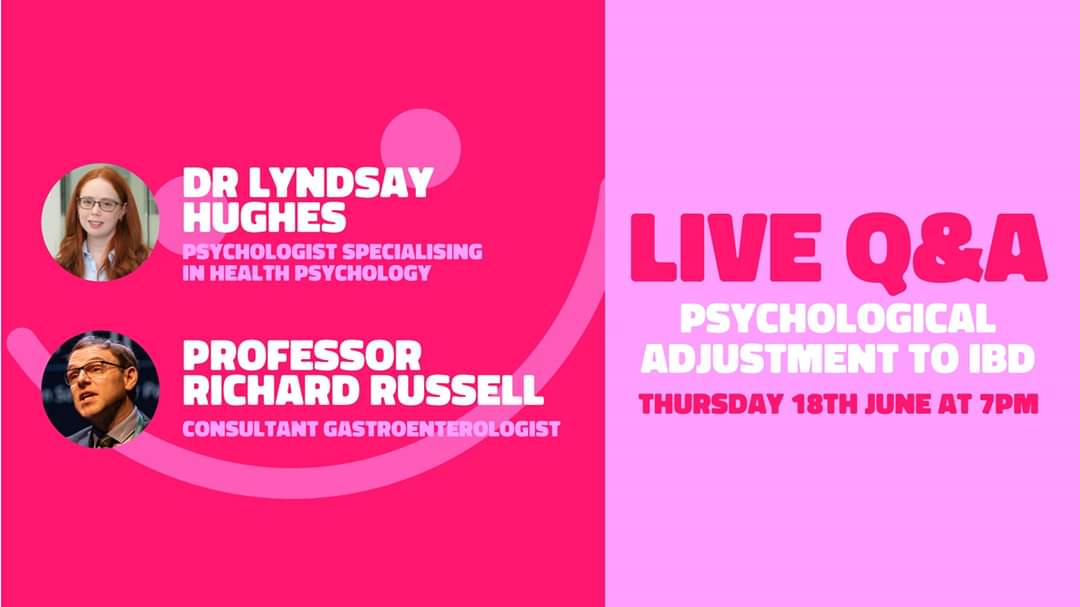 Next Live Q&amp;A incoming with <a href="/l_d_hughes/">Dr Lyndsay Hughes</a> 7pm this Thursday over on Facebook...look forward to you joining us #allinforcrohnsandcolitis