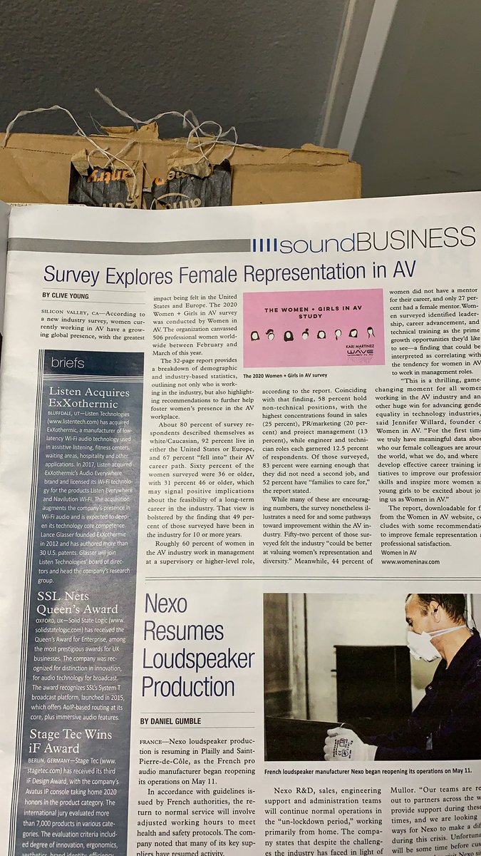 thekarimarin's tweet photo. GUYS! I didn’t know this was going to be in the issue!! @ProSoundNews Thank you!! I feel cool. 🤯😊 

Check out the full report at https://t.co/UVHckewLlk if you haven’t already! 😉 https://t.co/dT1xkQ5Gwp