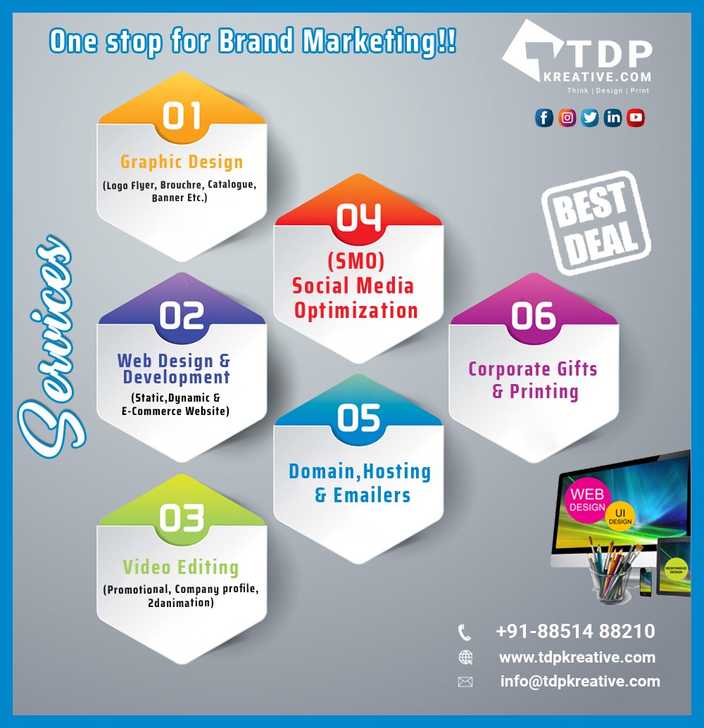 KreativeTdp's tweet photo. Use Internet as a Boom letting Your Business run online !!
One Stop for Brand Marketing !!
for details contact us : +91-8851488210
info@tdpkreative.comi | https://t.co/PmGdqG6py0
#graphicdesign #webdesign #webdevelopment #tdpwork #socialmediaservices #bestservice #tdpkreative https://t.co/Zhvdp9Hwad