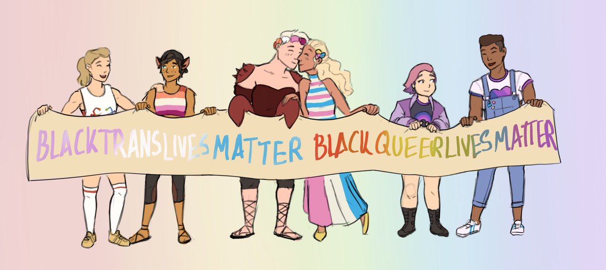 AstraeasInk's tweet photo. Happy pride month to the She-Ra fam. Stay proud and don’t forget what’s important. ❤️🧡💛💚💙

#shera #catradora #scorfuma #glimbow https://t.co/mkY9JDuH3W