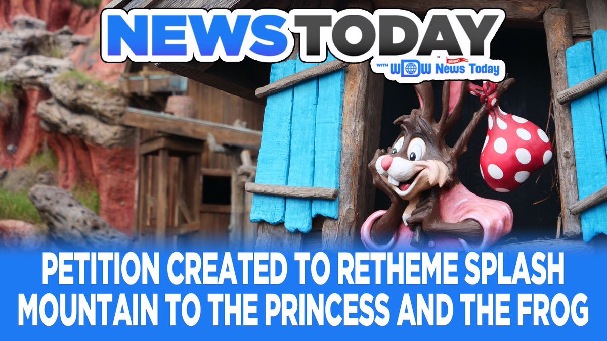 WDWNT's tweet photo. WDW News Today 6/12 - Petition Created To Retheme Splash Mountain To The Princess And The Frog

https://t.co/2Rap6uHM9p https://t.co/M0HmPzzC7A