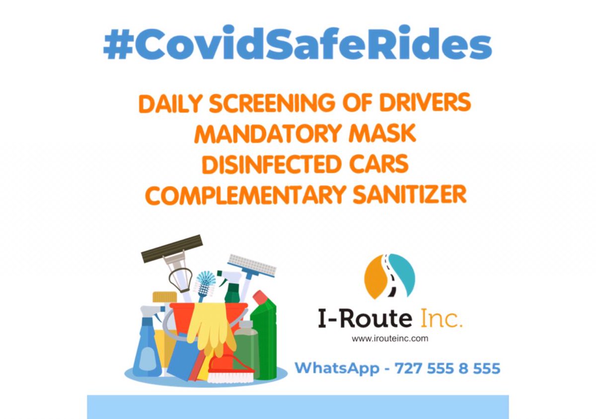 irouteinc's tweet photo. We have resumed our services in Pune for essential Travel by following all the safty measures &amp; guidelines.
Ping Us -7275558555
#CovidSafeRides #iRoute #Pune #PuneTravel #PuneCabs https://t.co/l1PKEcRXAP