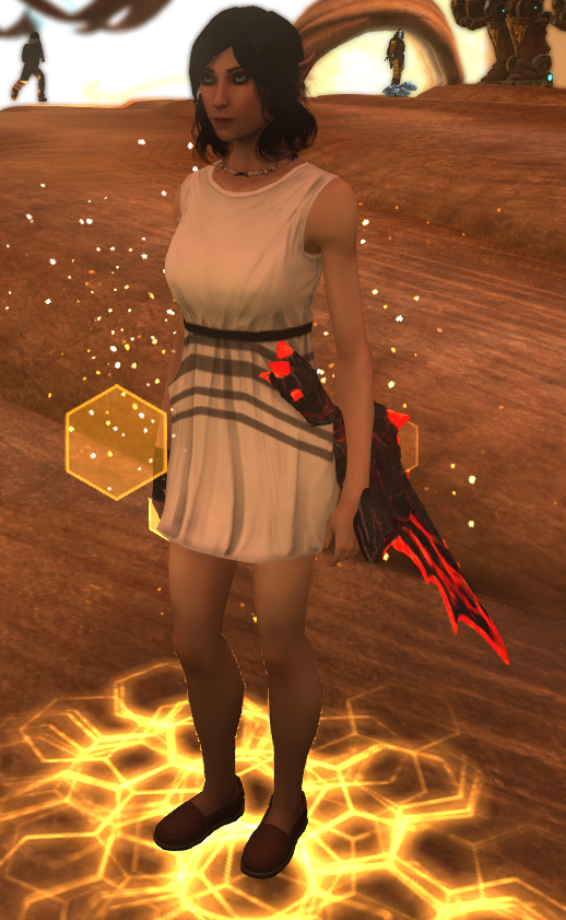 EldritchZes's tweet photo. @CuriousImp @overbyte Yep, plastic elf ears from the Christmas event! That was the intention. https://t.co/7ZJ640ts61