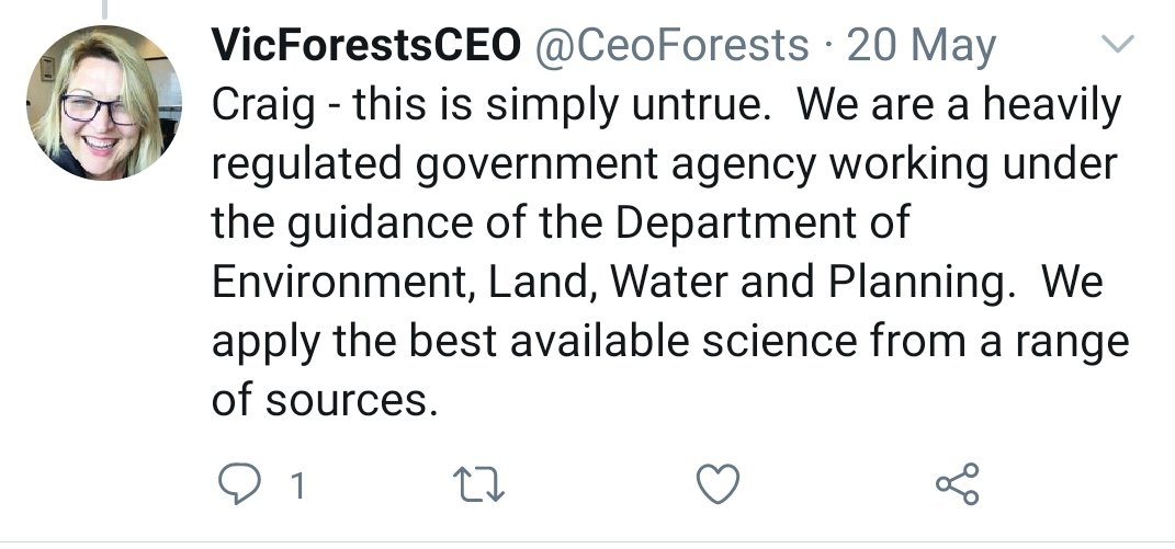 I say 'even now', because the judgement handed down in the Friends of Leadbeaters Possum vs VicForests case changed everything. A dispassionate third party looked at all the evidence - including THE SCIENCE - and made findings wholly opposed to VicForests' spin below.