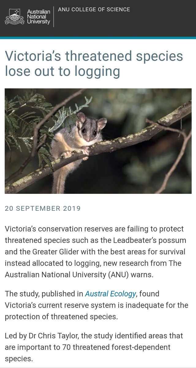 A summary: Organisationally, VicForests does not incorporate scientists in its management planning.It promotes scientific reports supporting logging (almost invariably funded by it) and ignores the preponderance of studies which see logging as damaging to the environment