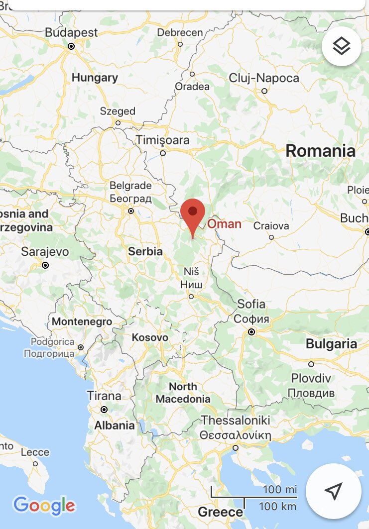 SAIFAWLADTHANI's tweet photo. @Fatima_mek There are places called “ Oman” in Serbia 🇷🇸, “Omani” in Croatia 🇭🇷, “ Oman Vidarlund street” in Faroe Islands Denmark 🇩🇰, “ Omanovac” in Croatia 🇭🇷, “ Omanoor” in India 🇮🇳 https://t.co/2NGgc8rCDN