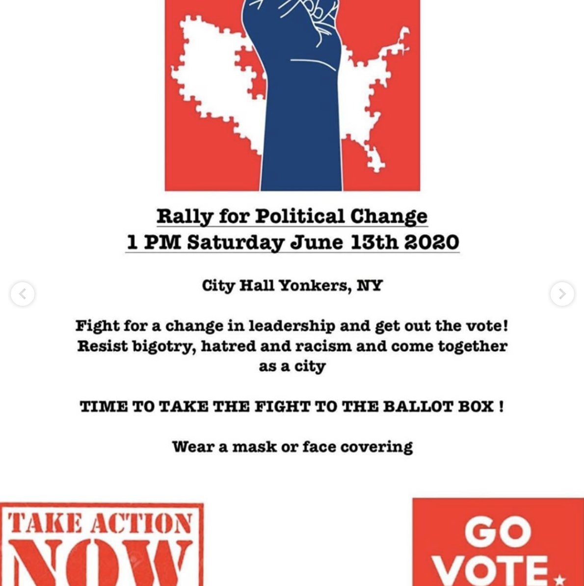 chaoticcoochie's tweet photo. BRONX, NY:
Rally for Political Change
Saturday, June 13th @ 1pm
Yonkers City Hall
#nycprotests #nyc #protestnyc #blmnyc #bronxprotest https://t.co/f2WcWitOn5