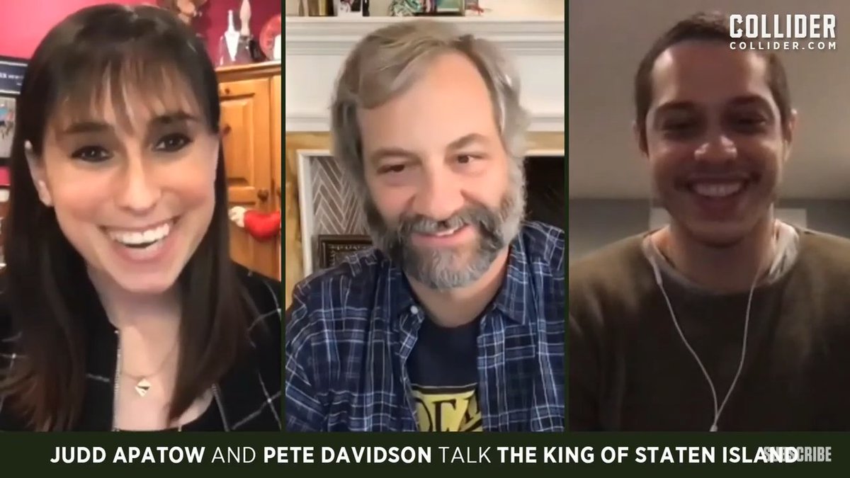 SteveCalderon85's tweet photo. #ColliderInterviews - Perri Nemiroff had a brief chat with #PeteDavidson and #JuddApatow on their experience making #TheKingofStatenIsland personal. The movie is available on VOD everywhere now.
➡️ https://t.co/NoIKL5j9NZ https://t.co/MNVvme5syU