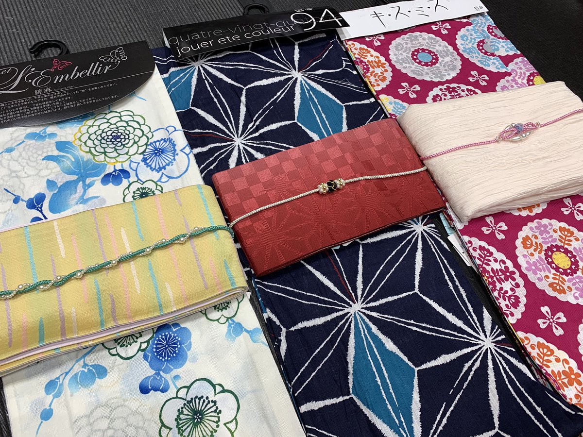 いつ和 アリオ札幌店 浴衣用飾り紐入荷致しました 帯にプラスすると浴衣の雰囲気がまた違って見えてきますね 様々なタイプ 色 揃えております 浴衣 ゆかた 浴衣コーディネート 飾り紐 いつ和 アリオ札幌