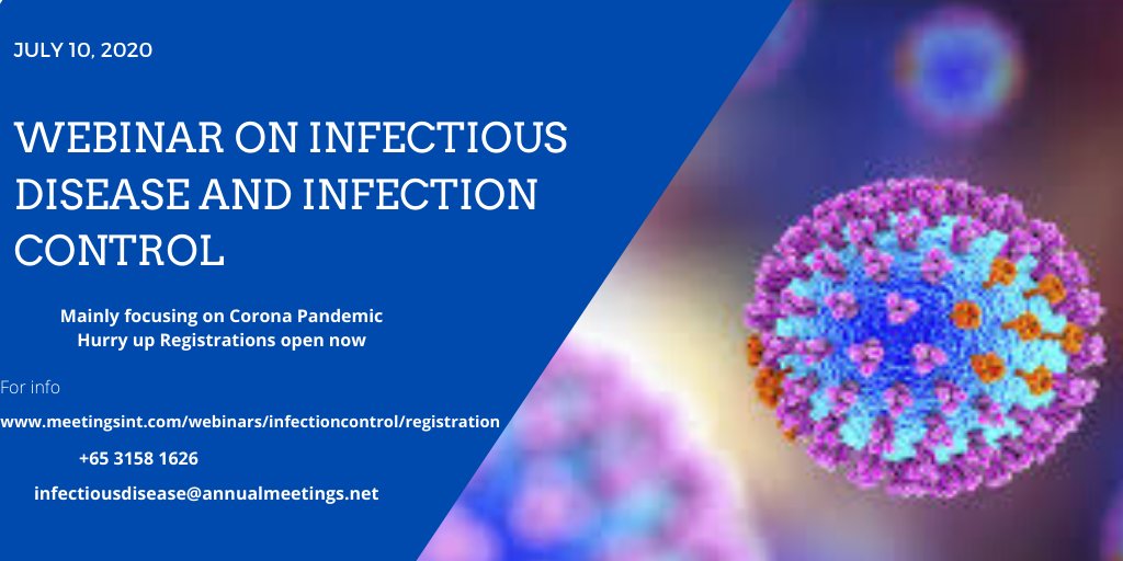 As we are aware of #COVID19 pandemic, we are facilitating researchers to showcase their #knowledge and #ideology through #webinars #video_presentations and #e_posters For details: meetingsint.com/webinars/infec…