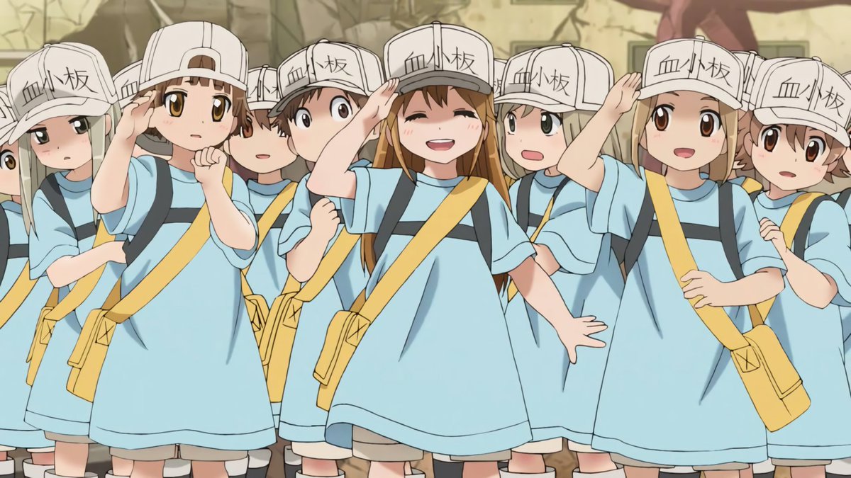 #80 Hataraku Saibou.-Best Girl: Platelet. I was going to choose waifu material like Macrophages but Platelets are too cute to say no to them <3As someone who studied a biology-related career and worked in immunology, this was a breath of fresh air. I even did cosplay of it!