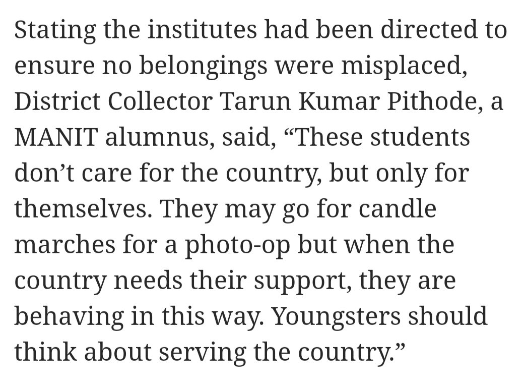 bharat_r16's tweet photo. If the students stay at home and the hostel takeover continues, they will be branded as freeloaders for leaning on the govt. for support during the lockdown and the inevitable delay that it  will be causing. You know, because it's time to be #Aatmanirbhar. On the other hand, https://t.co/Q2dzzLtimZ